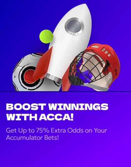 Rocket, helmet and football icons for accumulator bonus