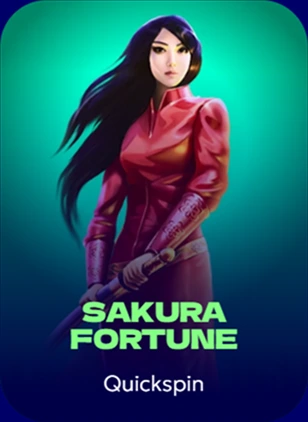 Japanese woman with sword in Sakura Fortune slot